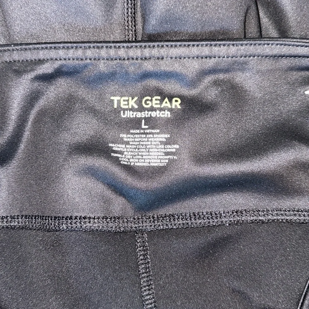 Tek Gear Black Leggings Athletic‎ Stretchy Bottoms
